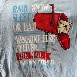 Retired mail carrier T shirt